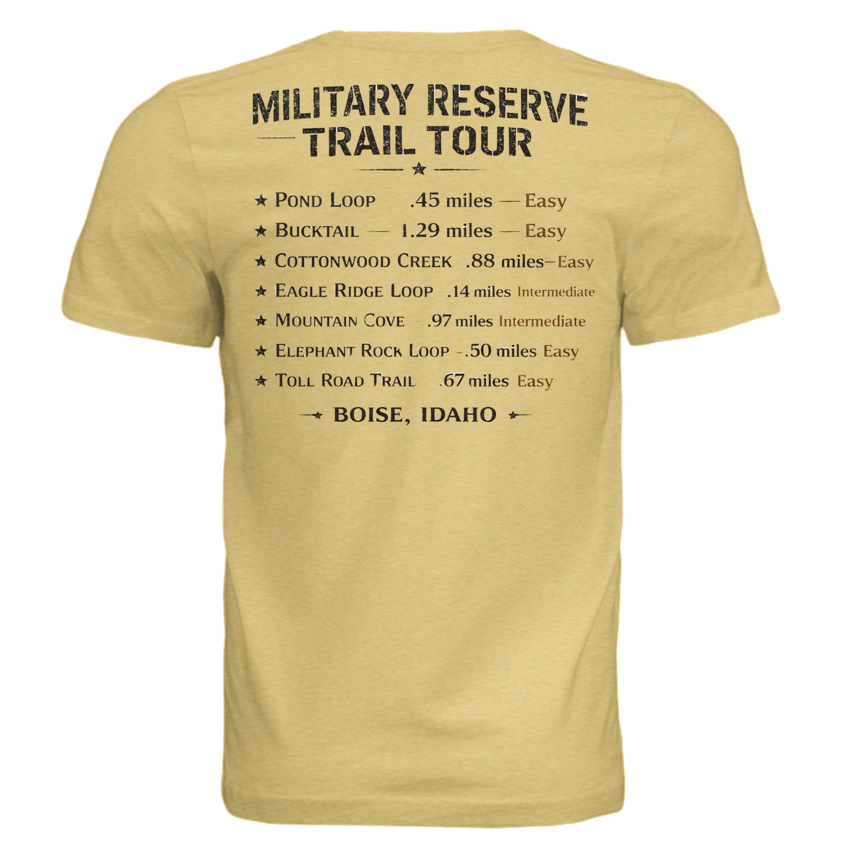 Mustard Triblend - 3413C - BACK