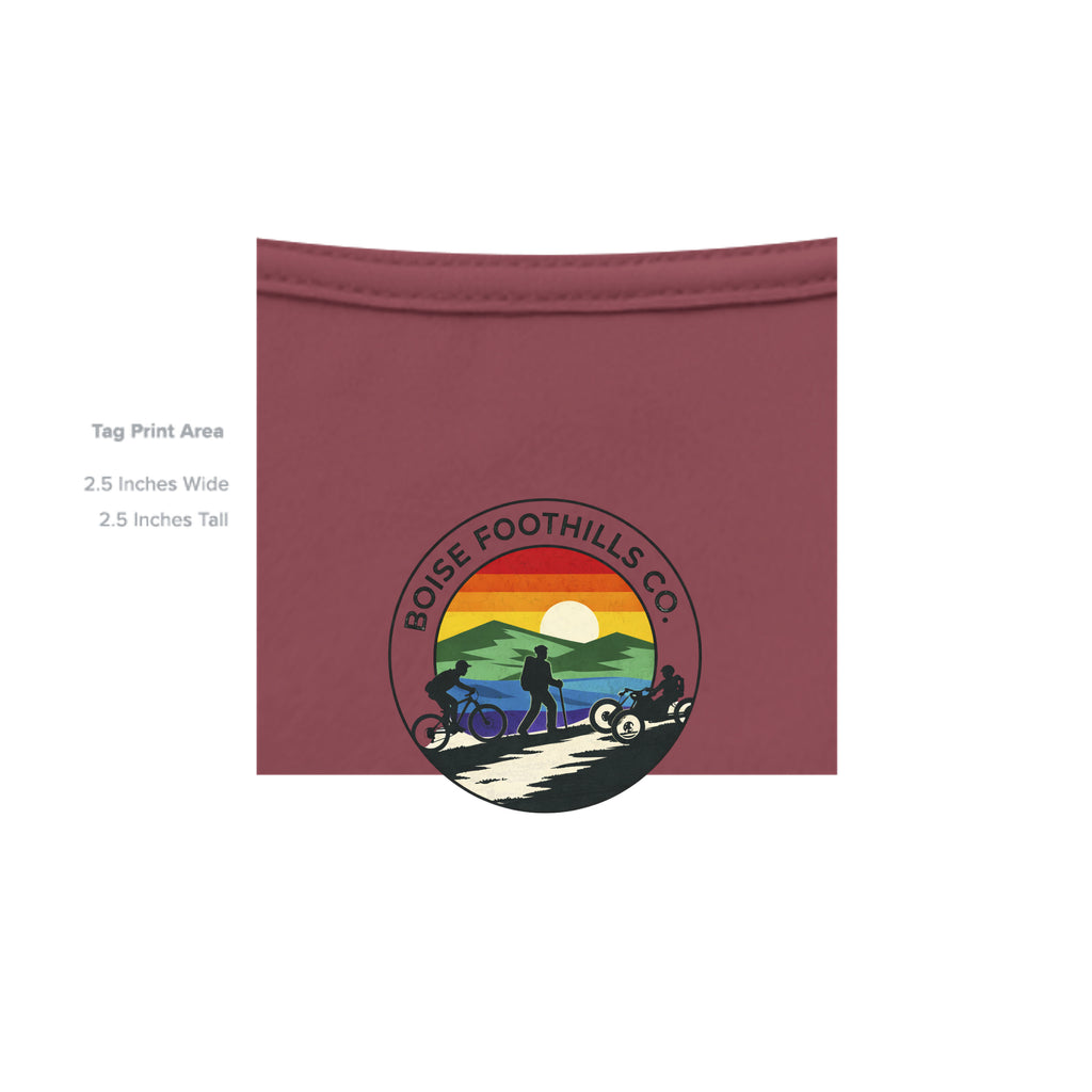 Solid Maroon Triblend - 3413C - INSIDE_TAG_LINE