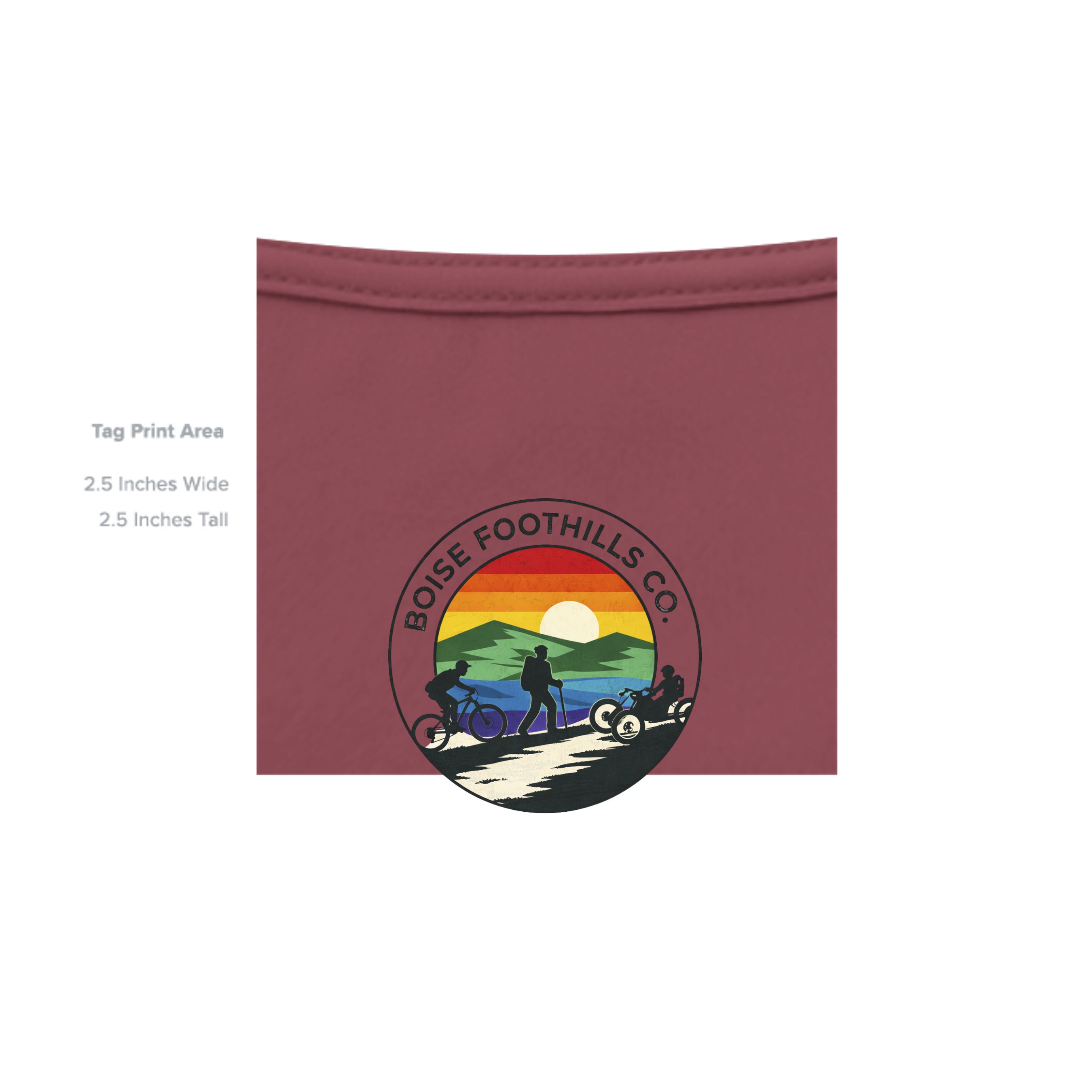 Solid Maroon Triblend - 3413C - INSIDE_TAG_LINE