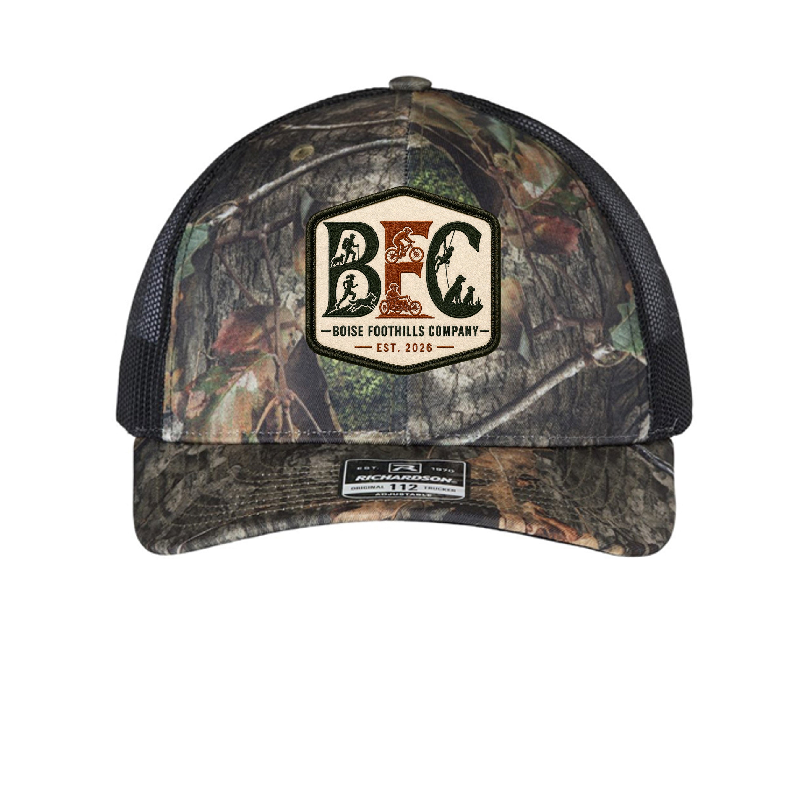 Mossy Oak Country DNA/ Black - 112P - FRONT