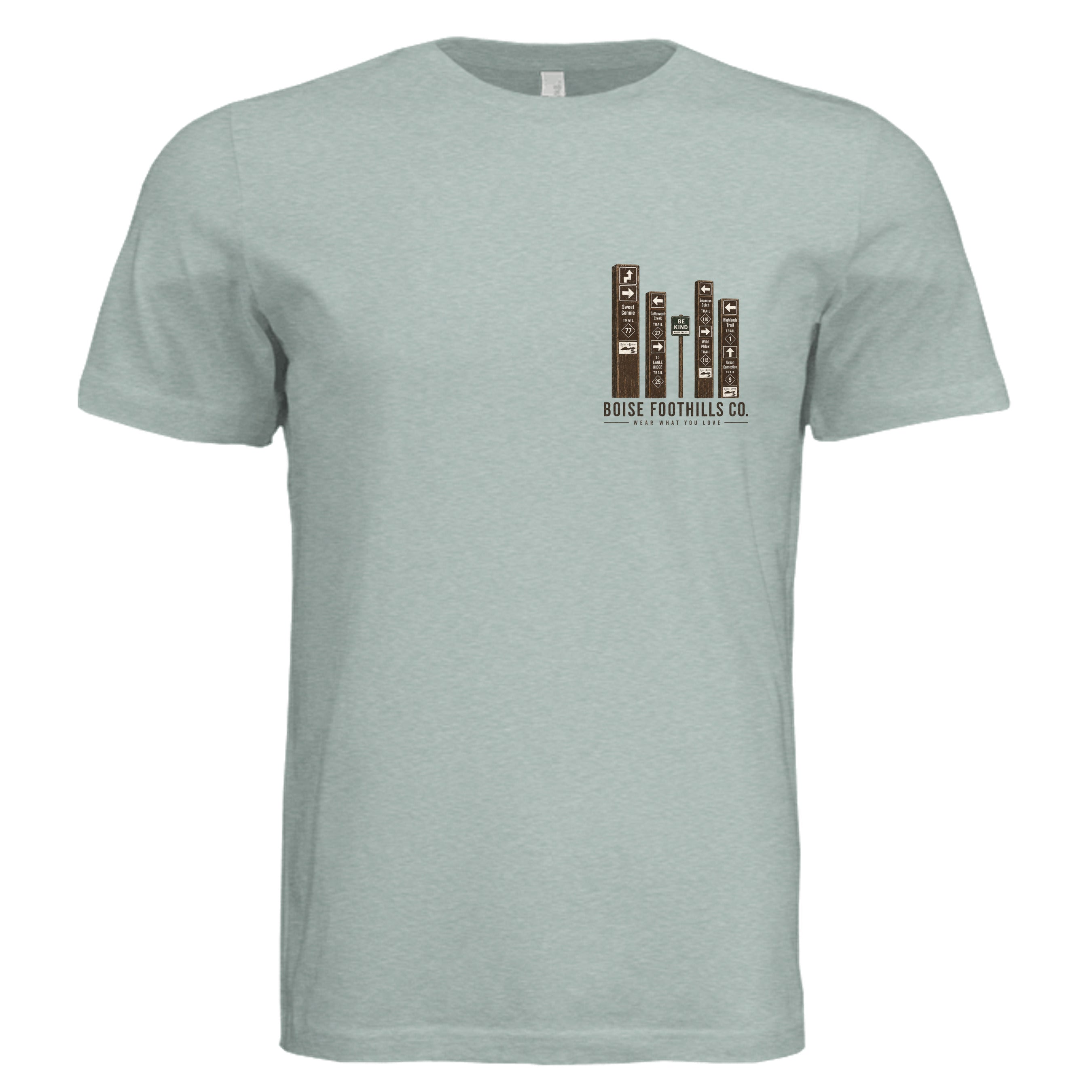 Dusty Blue Triblend - 3413C - FRONT